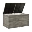 Ikaria XL polyrattan kerti tároló láda szürke 950 l 145x80x83 cm 200202