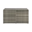 Ikaria XL polyrattan kerti tároló láda szürke 950 l 145x80x83 cm 200202