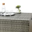 Ikaria XL polyrattan kerti tároló láda szürke 950 l 145x80x83 cm 200202