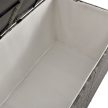 Ikaria XL polyrattan kerti tároló láda szürke 950 l 145x80x83 cm 200202