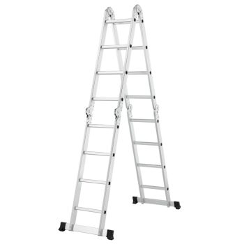  Multifunkciós alumínium létra 4,7 m 2x8 fok variálható 21035