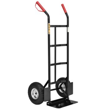   Basic fekete molnárkocsi felfújható gumikerékkel max 100 kg 21065