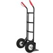 Basic fekete molnárkocsi felfújható gumikerékkel max 100 kg 21065