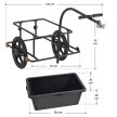 Kerékpár utánfutó szállító kocsi 90 liter 16" kerékkel 21074
