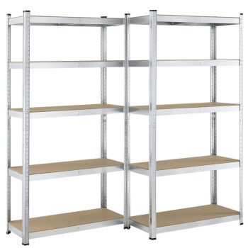   Basic nagy teherbírású polcrendszer fém polc tároló 180x90x40 cm 21096