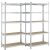 Basic nagy teherbírású polcrendszer fém polc tároló 180x90x40 cm 21096