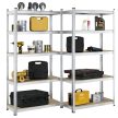 Basic nagy teherbírású polcrendszer fém polc tároló 180x90x40 cm 21096