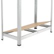 Basic nagy teherbírású polcrendszer fém polc tároló 180x90x40 cm 21096