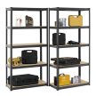 Basic nagy teherbírású polcrendszer fém polc tároló szürke180x90x40 cm 2 db-os szett 21151