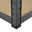 Basic nagy teherbírású polcrendszer fém polc tároló szürke180x90x40 cm 2 db-os szett 21151