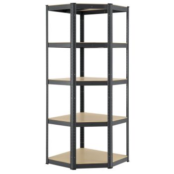   Basic sarok tároló állvány műhelypolc 180x70 cm szürke 21152