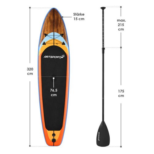 ArtSport Beach Rocker SUP deszka szett 320 cm 150 kg teherbírás (24431)