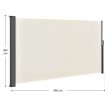 Dubai oldalsó napellenző kihúzható belátásgátló 300x200 cm bézs 25413