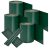 PVC belátásgátló szalag zöld 4 tekercs 4x35 m 25436