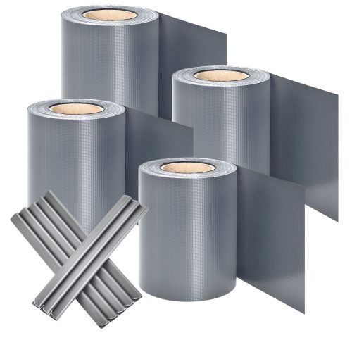 PVC belátásgátló szalag világosszürke 4 tekercs 4x35m 25437