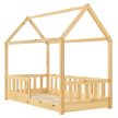 Marli gyerekágy leesésgátlóval matrac nélkül 80x160 cm natúr 28482
