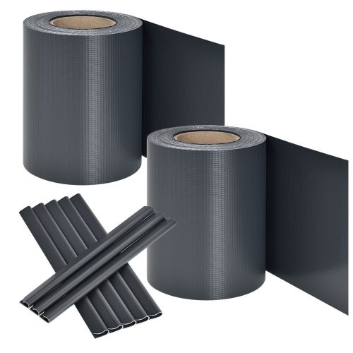 PVC belátásgátló szalag antracit 2 tekercs 2x35 m 300471