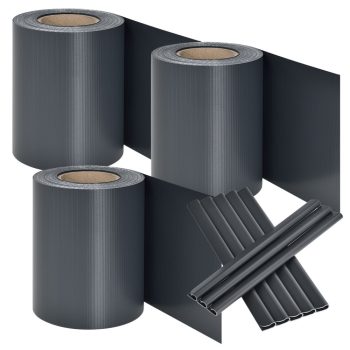 PVC belátásgátló szalag antracit 3 tekercs 3x35 m 300472