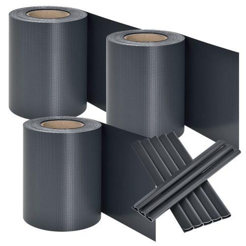 PVC belátásgátló szalag antracit 3 tekercs 3x35 m 300472