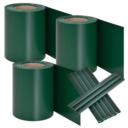PVC belátásgátló szalag zöld 3 tekercs 3x35 m 300474