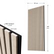 Fali panel akusztikus panel falpanel 4 db-os szett 120x60x1,8 cm világos natúr tölgy (301641)