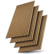 Fali panel akusztikus panel falpanel 4 db-os szett 120x60x1,8 cm sötét natúr tölgy (301642)