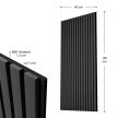 Fali panel akusztikus panel falpanel 4 db-os szett 120x60x1,8 cm sötétszürke (301643)