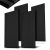 Fali panel akusztikus panel falpanel 4 db-os szett 120x60x1,8 cm fekete (301644)