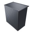Hamburg S kerti tároló fémház kerti fészer sötétszürke 164x88x182 cm (302181)