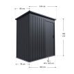 Hamburg S kerti tároló fémház kerti fészer sötétszürke 164x88x182 cm (302181)