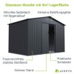 Hamburg XL kerti tároló fémház kerti fészer sötétszürke 280x196x190 cm (302183)