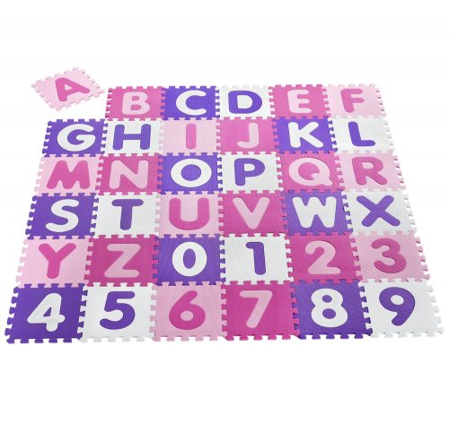 JUNA Puzzleszőnyeg 36 darab A-tól Z-ig és 0-tól 9-ig 36301