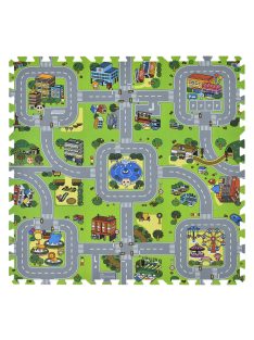   Habszivacs puzzle játszószőnyeg "City" 9 részes 36304