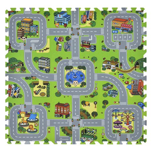 Habszivacs puzzle játszószőnyeg "City" 9 részes 36304