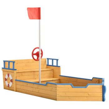   Fa homokozó "Pirates" kalózhajó forma paddal 51181