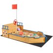 Fa homokozó "Pirates" kalózhajó forma paddal 51181