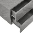 Fali éjjeliszekrény 2 fiókkal és polccal betonhatású szürke 40x29x30 cm 51484