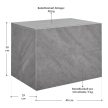 Fali éjjeliszekrény 2 fiókkal és polccal betonhatású szürke 40x29x30 cm 51484