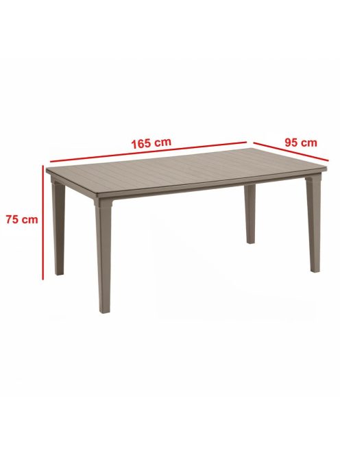 Curver Futura műanyag kerti asztal, cappuccino 209265
