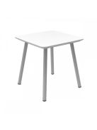 Curver Julien műanyag kerti kisasztal, fehér asztallap, szürke lábak 219259