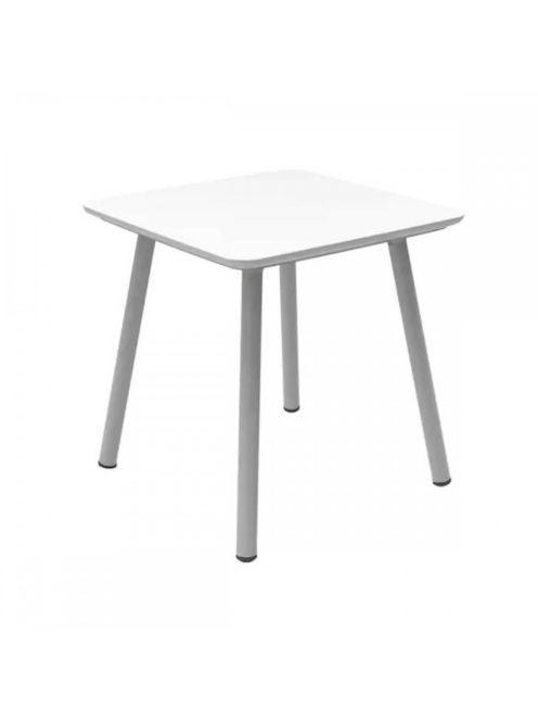 Curver Julien műanyag kerti kisasztal, fehér asztallap, szürke lábak 219259