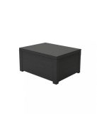 Curver Corfu Box set kerti bútor garnitúra, grafit színben, világos szürke párnával 223174