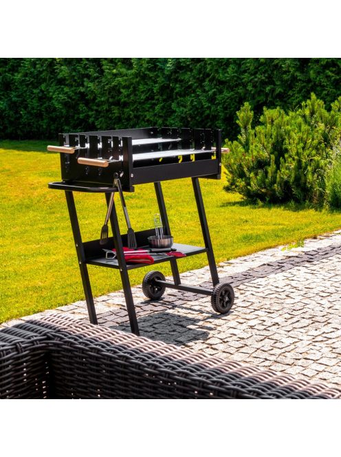 Mirpol MIR6045 szögletes kerti faszenes grillsütő 5902659141699