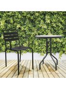 Mirpol VICTOR acél kerti szék fekete színben 5902659145987
