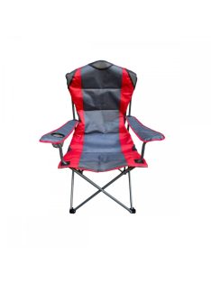   Mirpol kerti szék karfákkal kempingszék grafit-piros 5902659146601