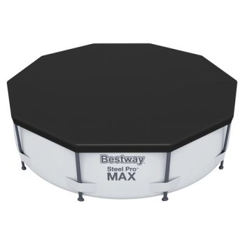   BESTWAY Fedett medencetakaró 305 cm-es keretes medencéhez fekete 58036