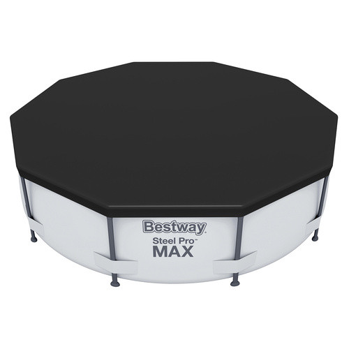 BESTWAY Fedett medencetakaró 305 cm-es keretes medencéhez fekete 58036