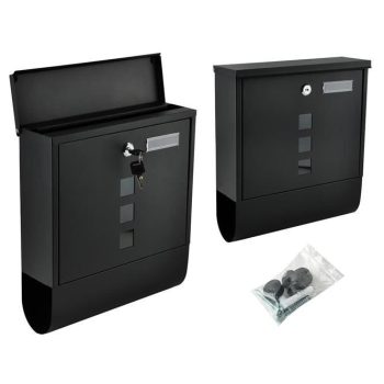   Malatec Fekete postaláda újságtartóval 34x30,7x10 cm 6244