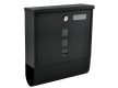 Malatec Fekete postaláda újságtartóval 34x30,7x10 cm 6244
