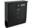 Malatec Fekete postaláda újságtartóval 34x30,7x10 cm 6244